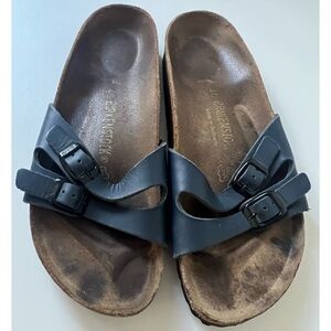 Birkenstock Ibiza Blue Leather Double Strap Sandals 40